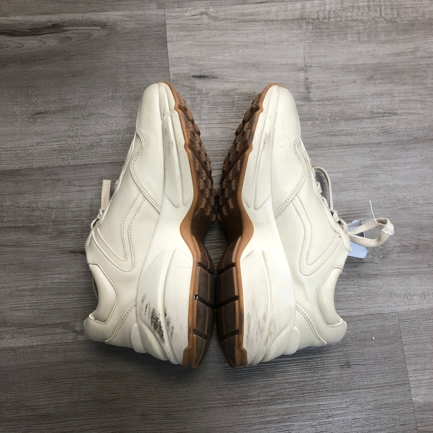 Gucci Rhyton Vintage Logo Leather Sneaker Shoes 36.5 Ivory