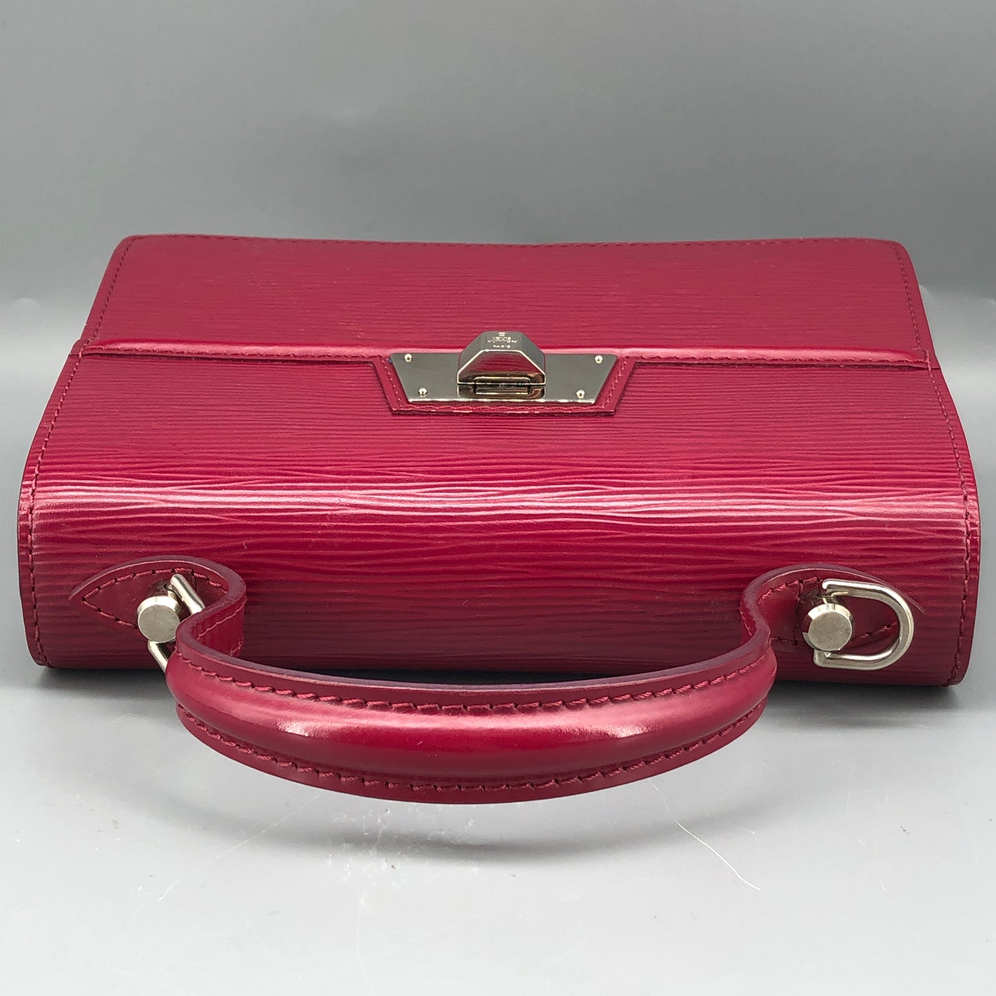 Louis Vuitton Red Epi Sevigne Top Handle Bag