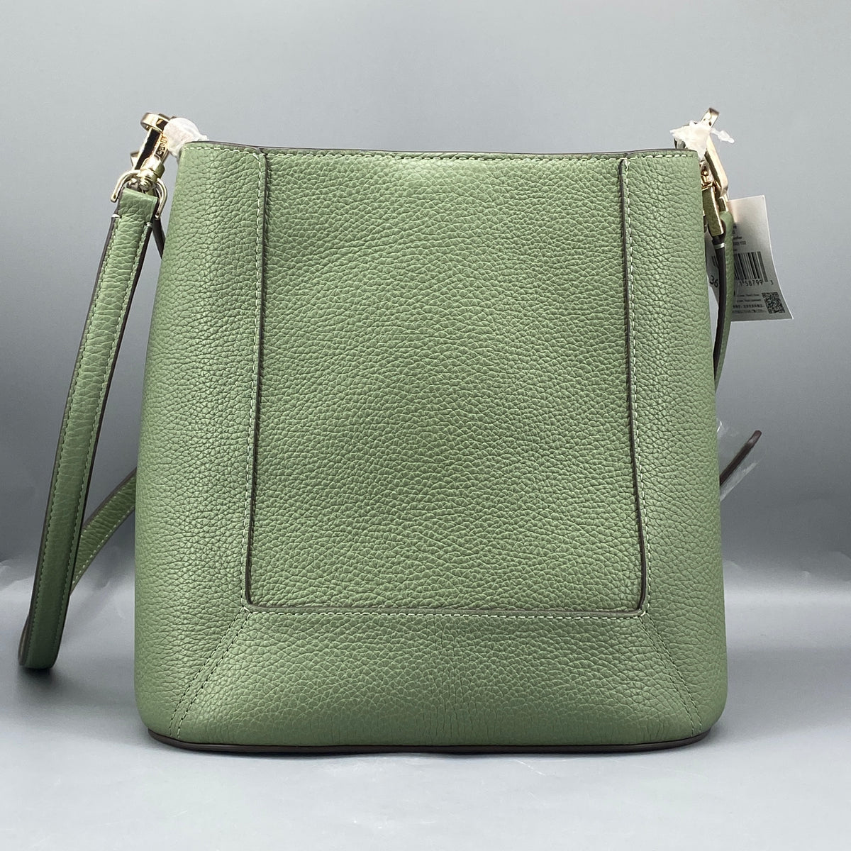 Kate Spade Green Pebbled Leather Bucket Shoulder Bag