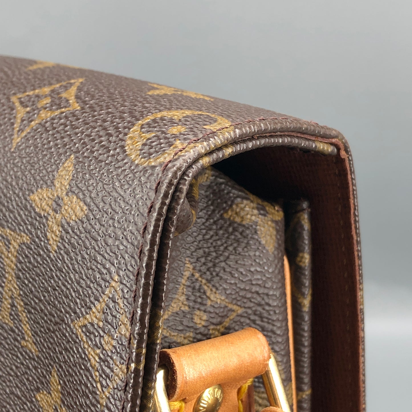 Louis Vuitton Monogram Cartouchiere GM Crossbody Bag Brown