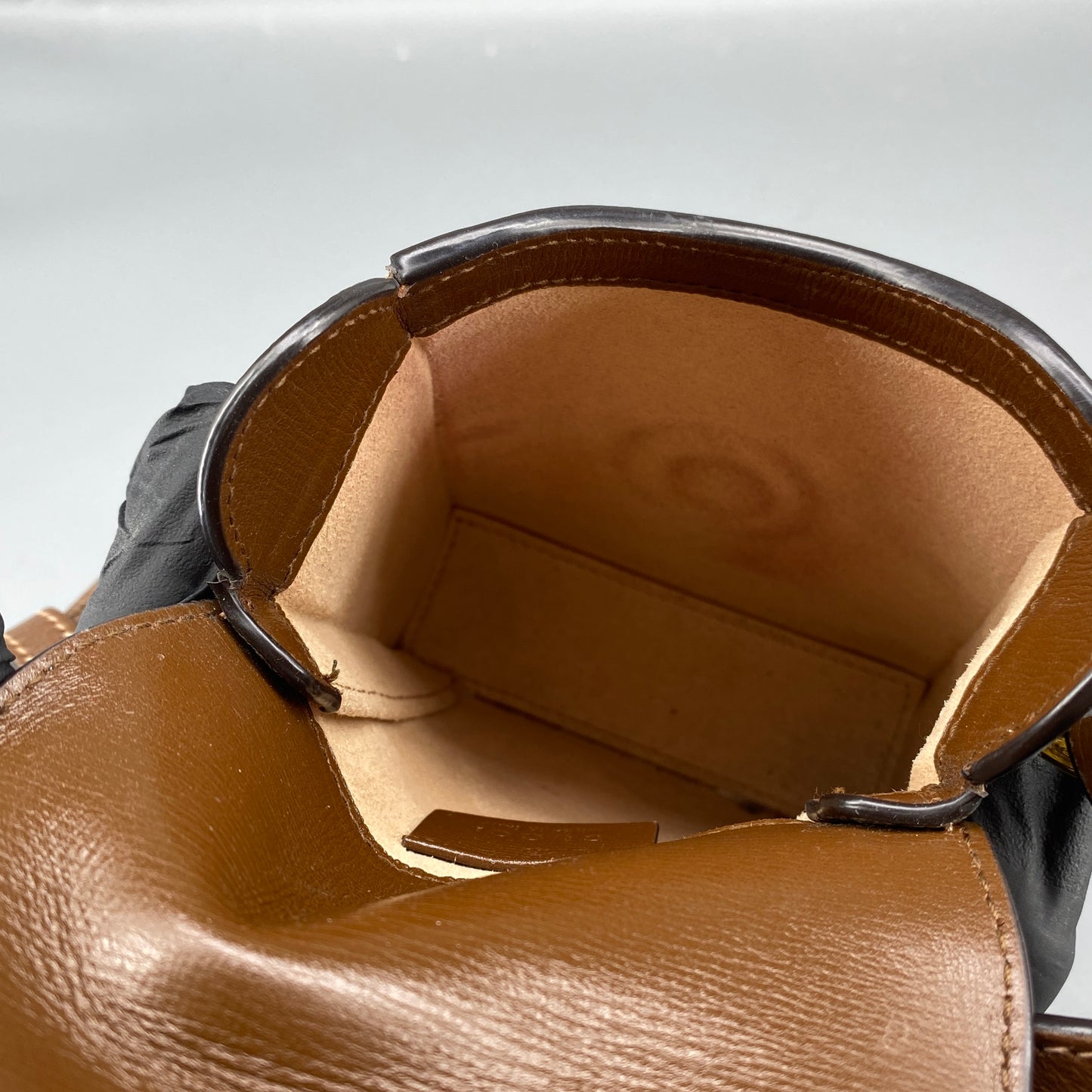 Gucci Beige GG Canvas Horsebit Mini Phone Crossbody Bag