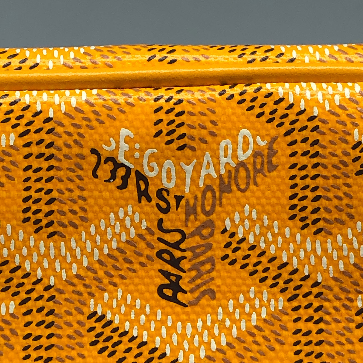Goyard Cap-Vert Yellow Goyardine Canvas Crossbody Camera Bag