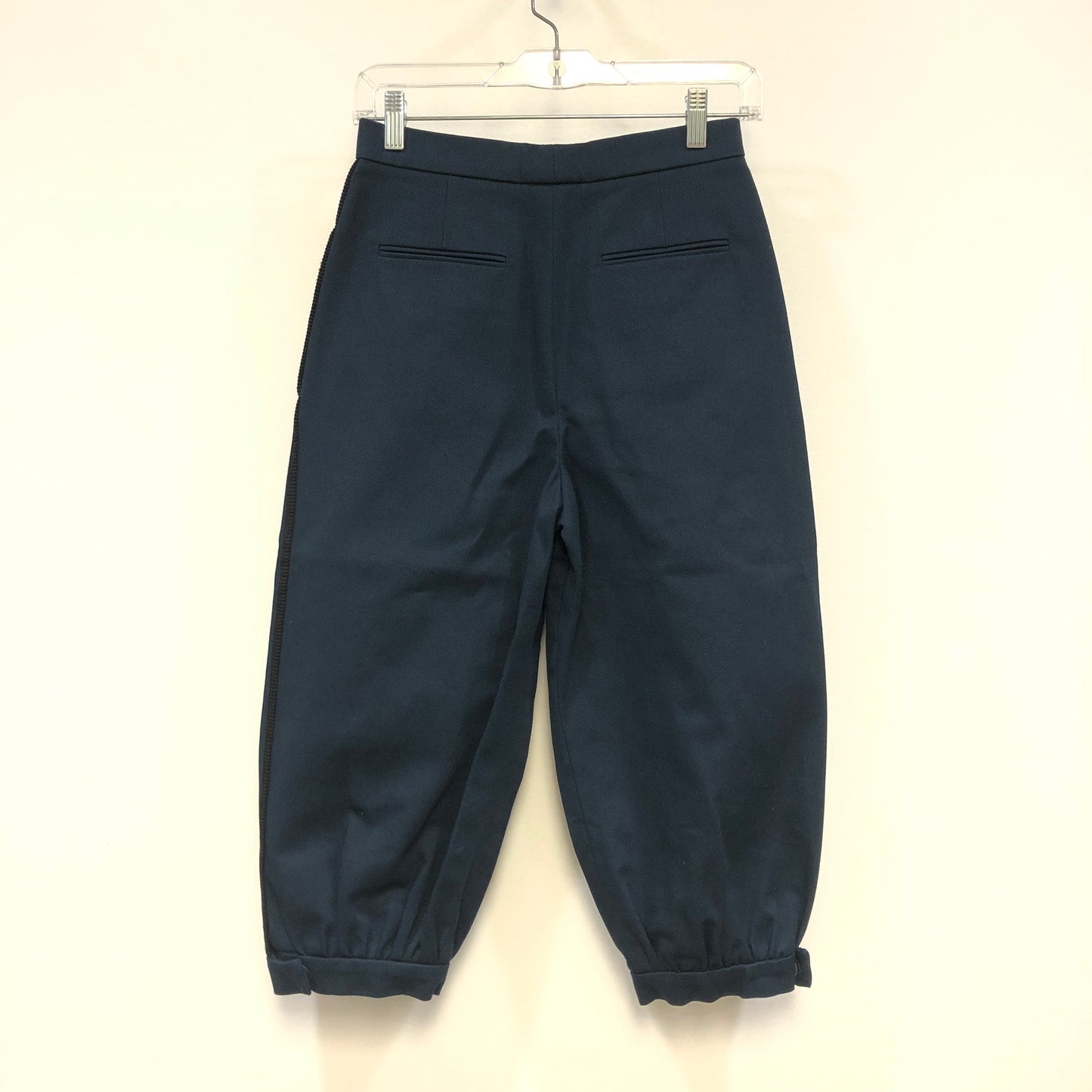 Fendi Navy Blue Balloon Cropped Trousers size 38