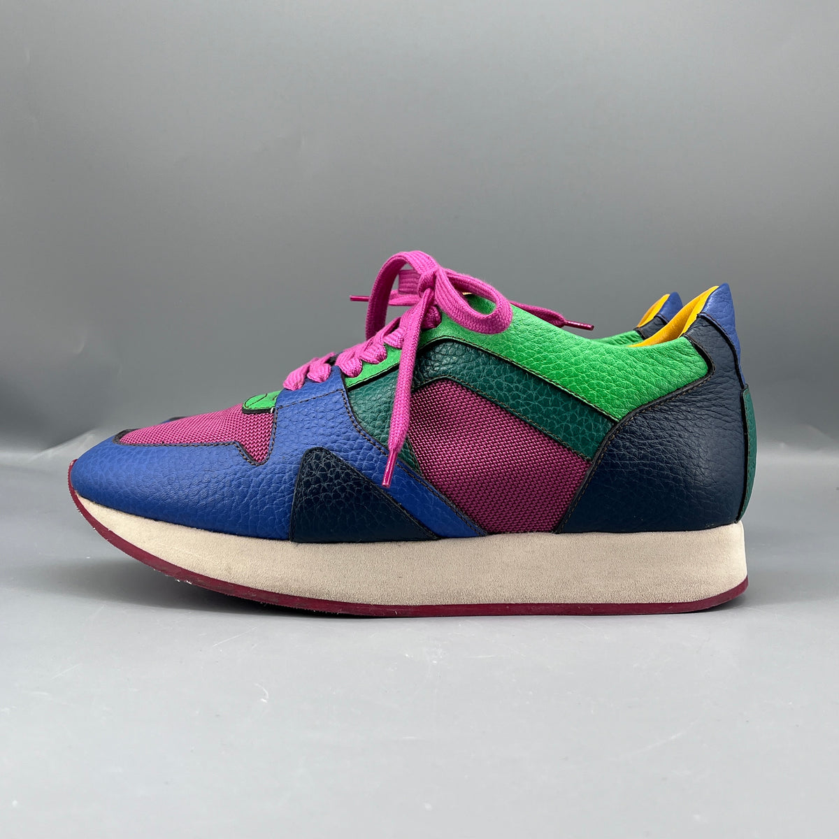 Burberry Multi-color Leather & Mesh Sneakers size 37