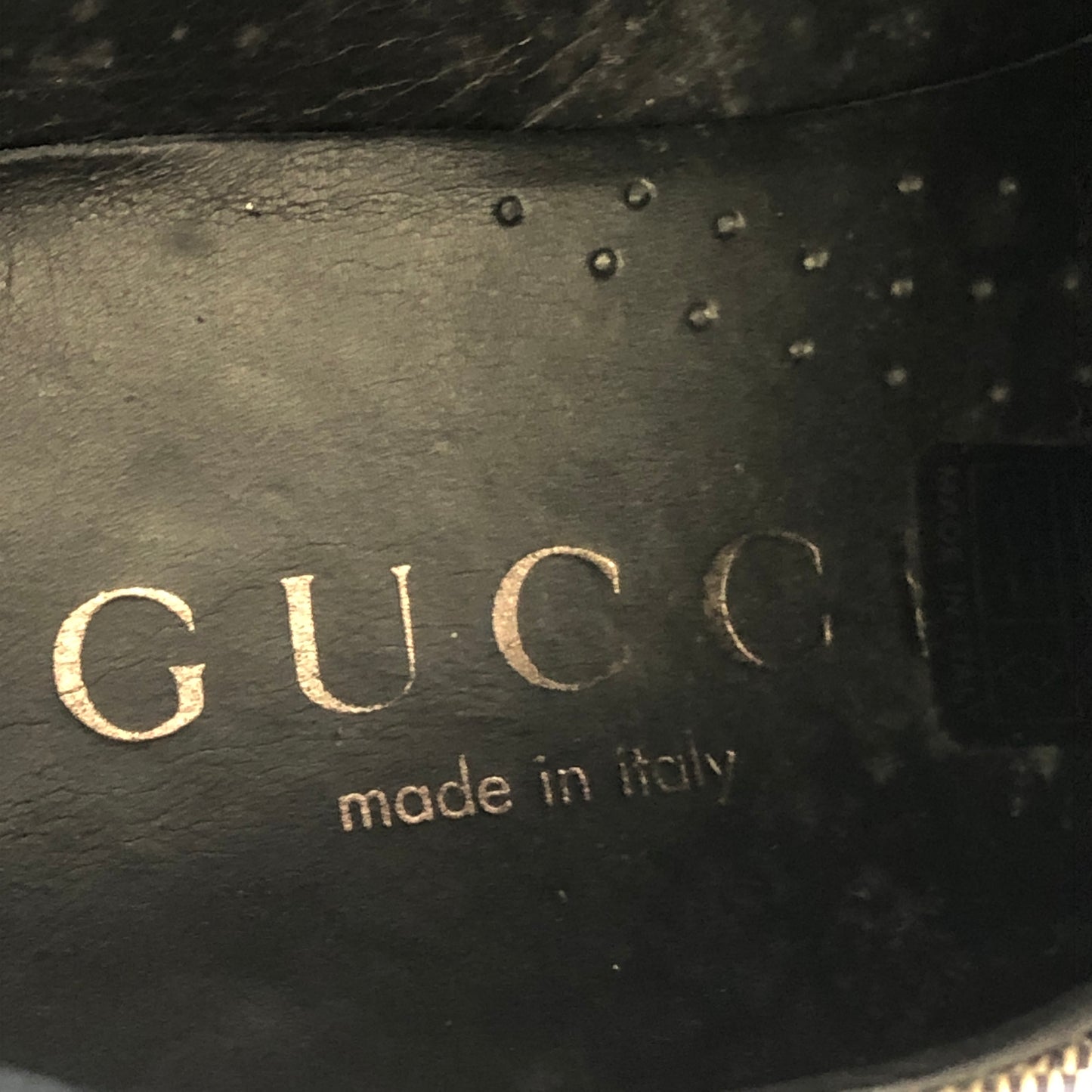 Gucci Black & Beige GG Jacquard Men's Strap Casual Shoes Size 43.5