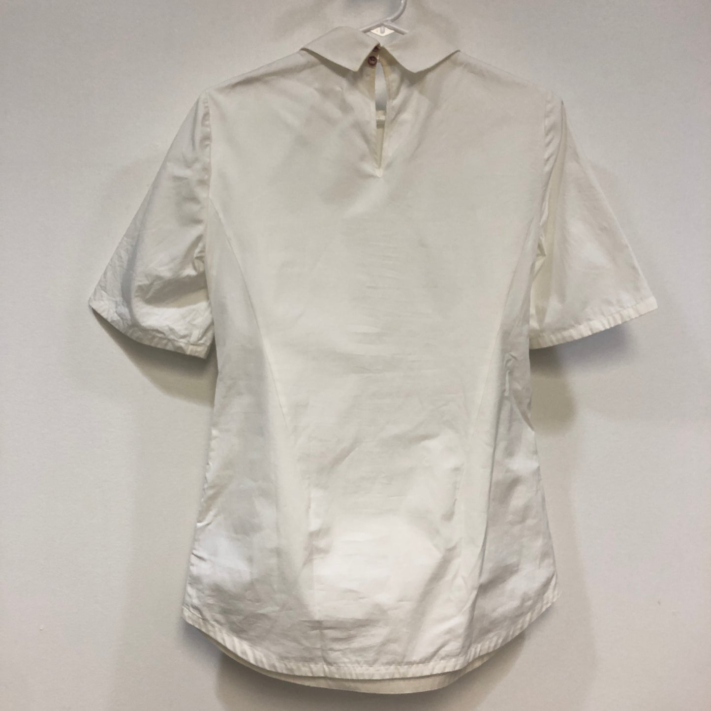 Max Mara Shine! White Embroidery Short Sleeve Shirt US Size 4