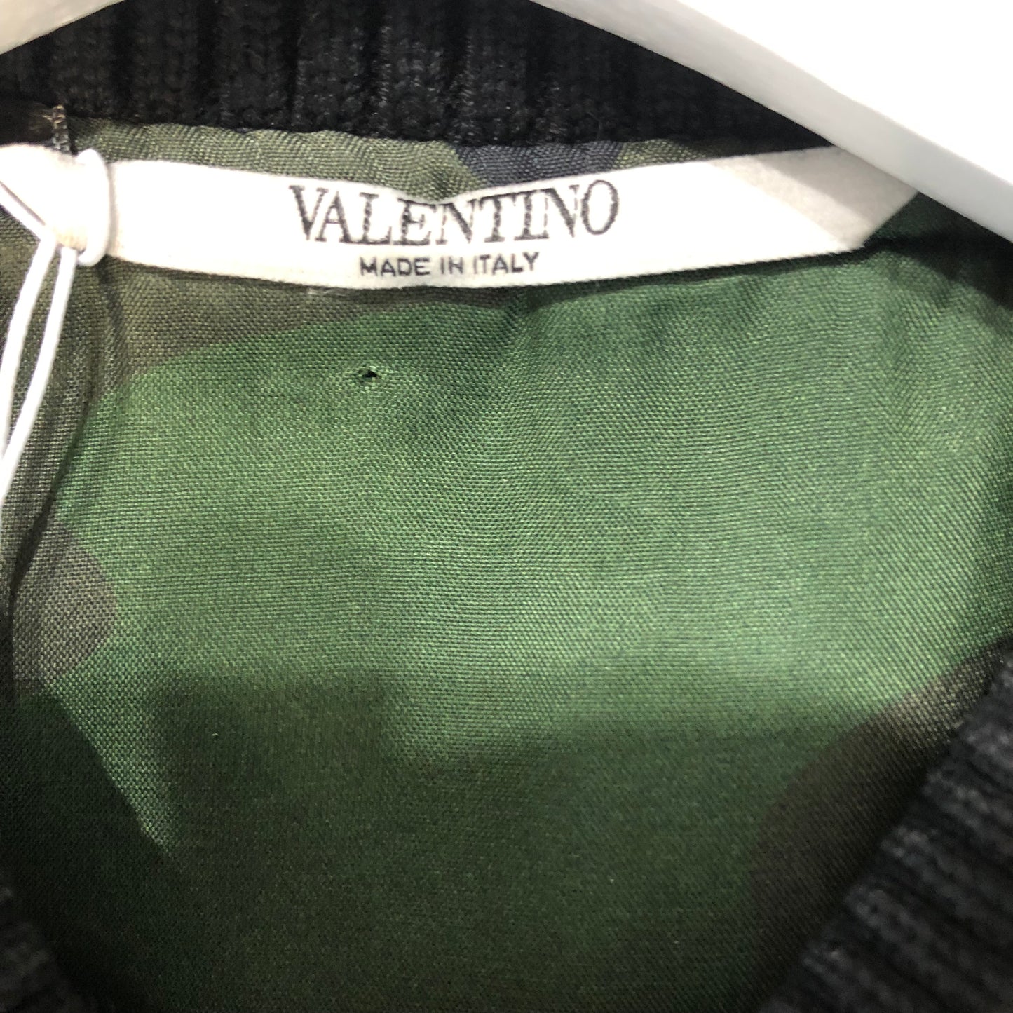Valentino Wool-Blend and Leather Bomber Jacket