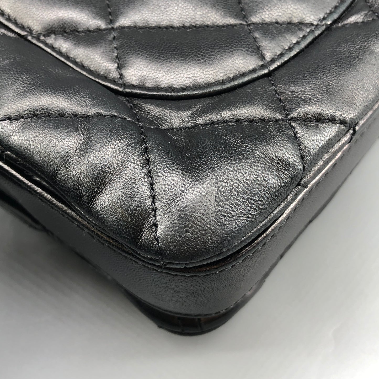 Chanel Lambskin Quilted Mini Chanel 3 Flap Black