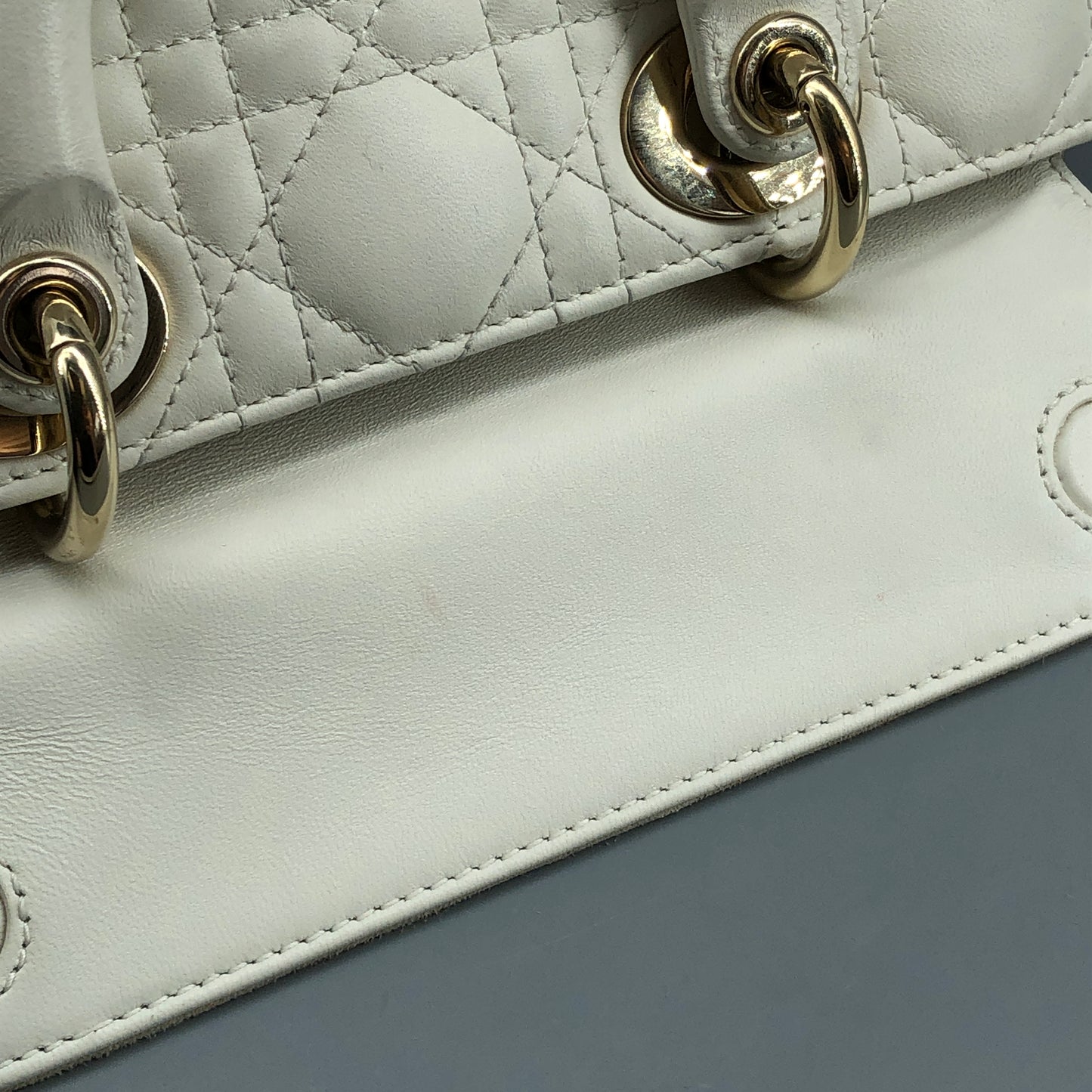 Christian Dior Lady D-Joy Small Crossbody Bag Cream