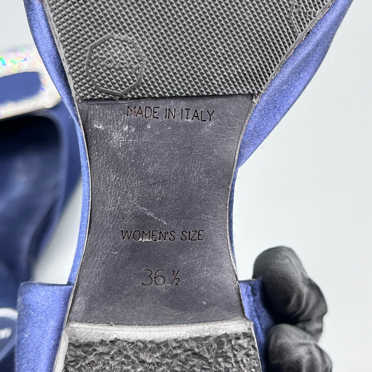 Roger Vivier Deep Blue Women D'Orsay Flat Shoes Size 36.5