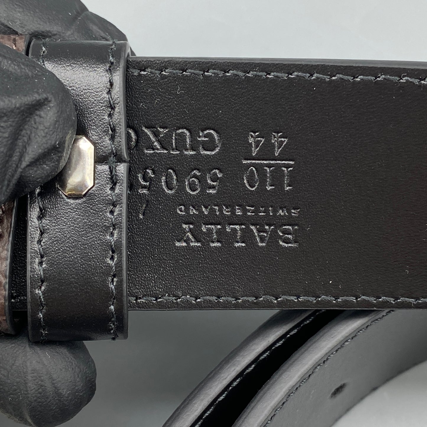 Bally Black Leather Men's Belt