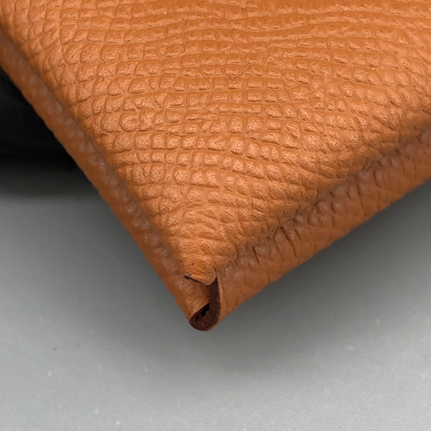 Hermes 2023 Caramel Calvi Card Holder