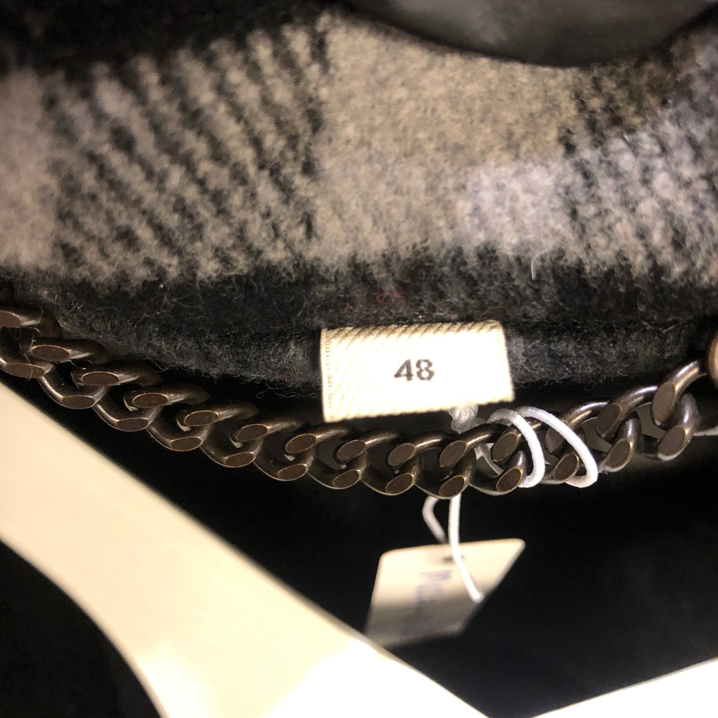 Burberry Black Wool Duffle Hooded Coat Size48