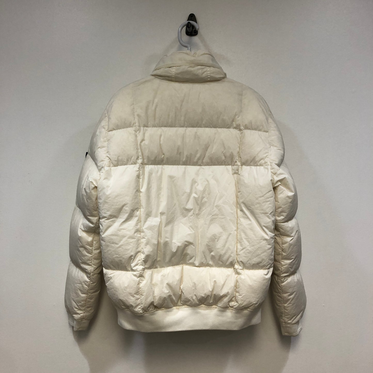 Stone Island White Hooded Down Jacket Size M