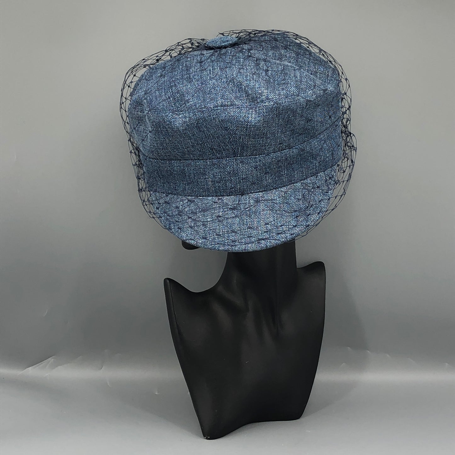 Christian Dior Denim Mesh Overlay Newsboy Cap Size 57cm