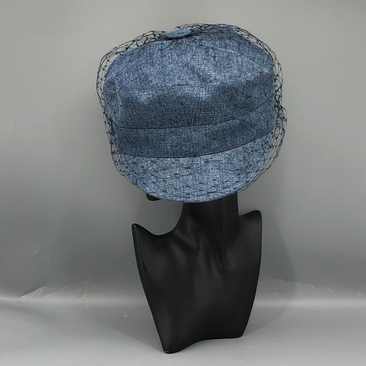Christian Dior Denim Mesh Overlay Newsboy Cap Size 57cm
