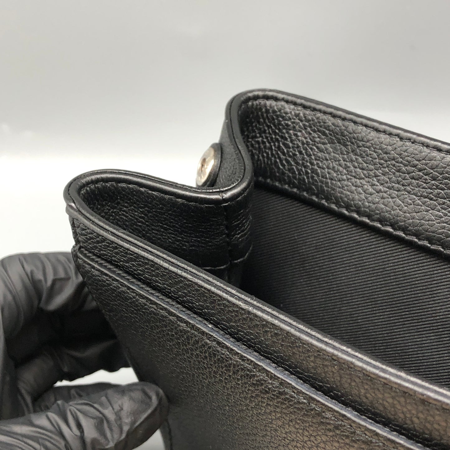 Louis Vuitton Calfskin Lockme II Chain Bag Black