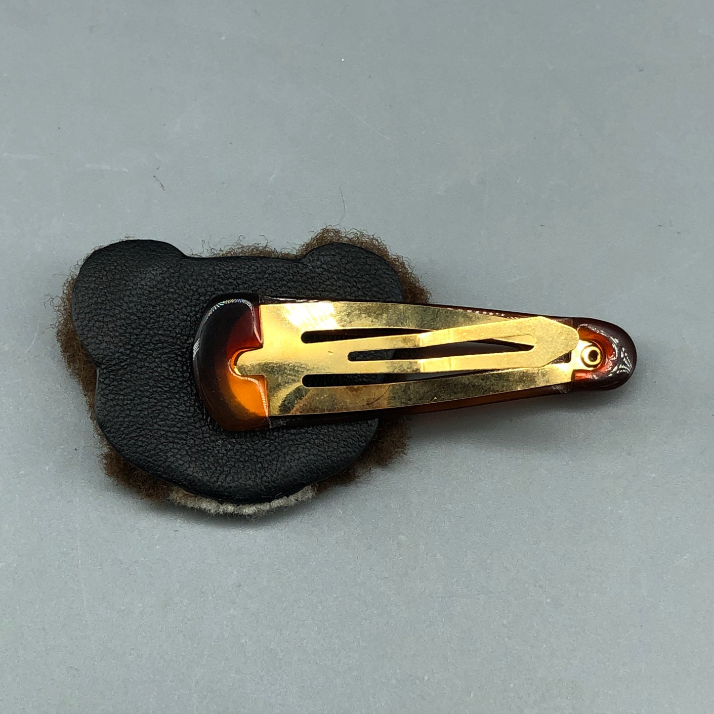 Fendi Kids Plush Bear Resin Alligator Hair Clip