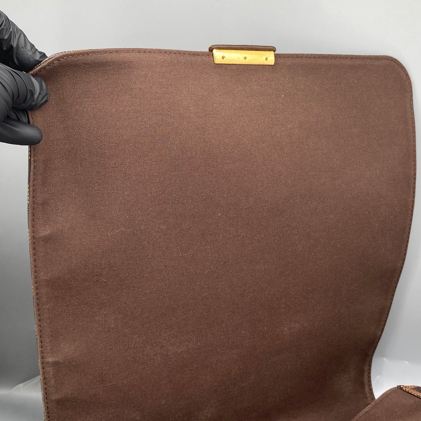 Louis Vuitton Brown Damier Ebene Canvas Messenger Shoulder Bag