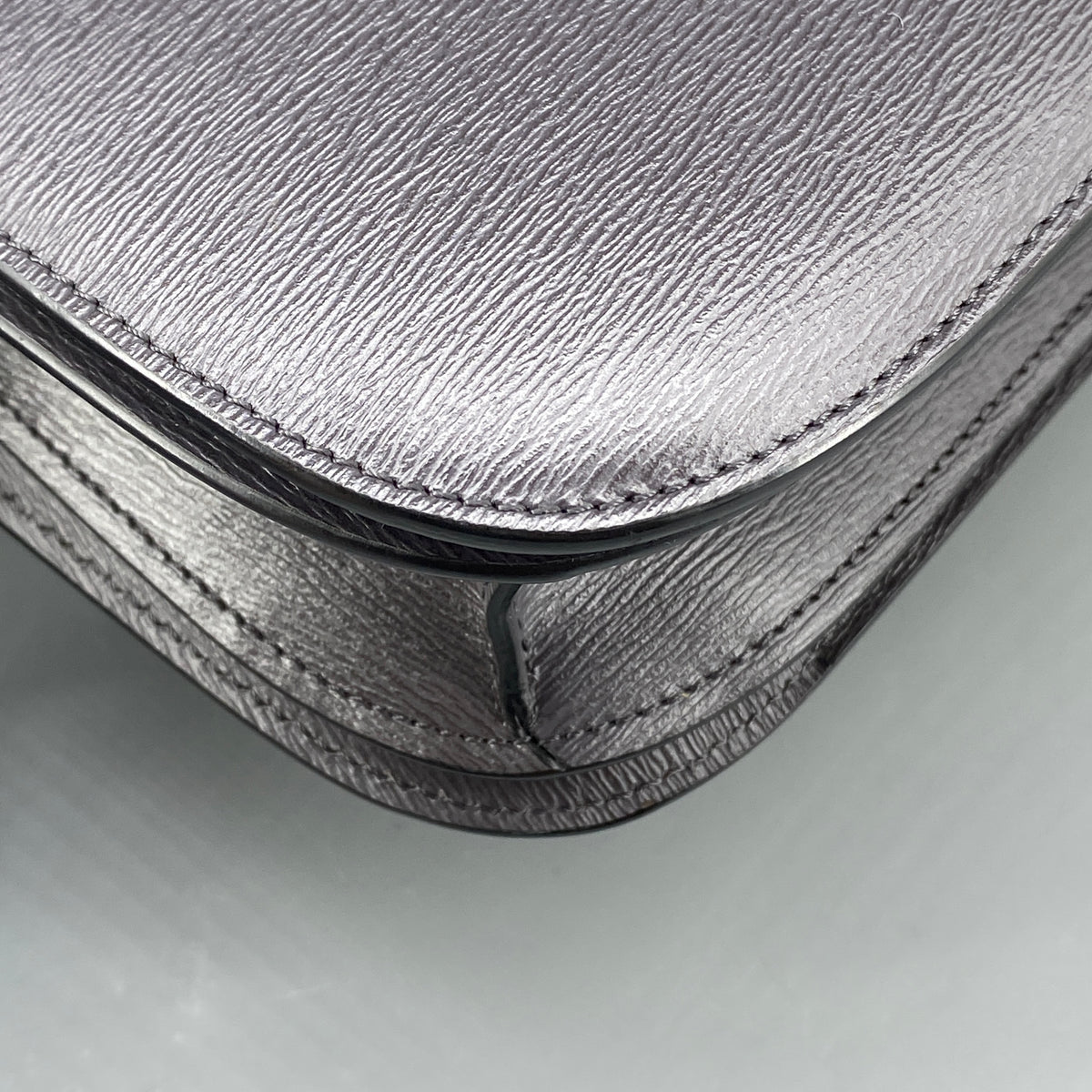 Celine Medium Liege Calfskin Classic Box Bag Deep Grey
