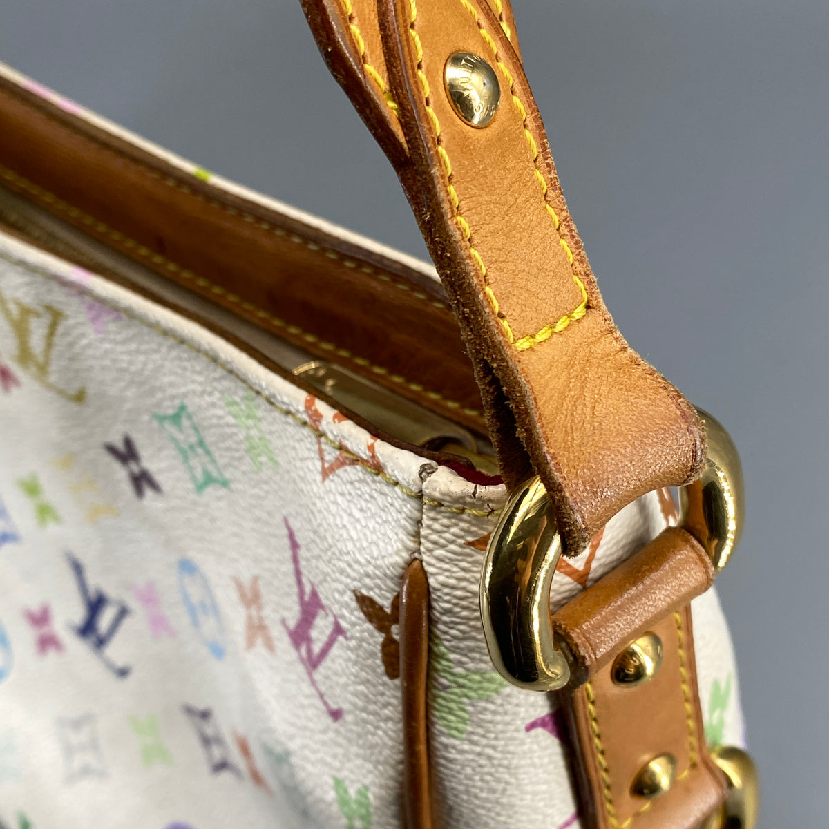 Louis Vuitton Monogram Multicolour Lodge White Shoulder Bag