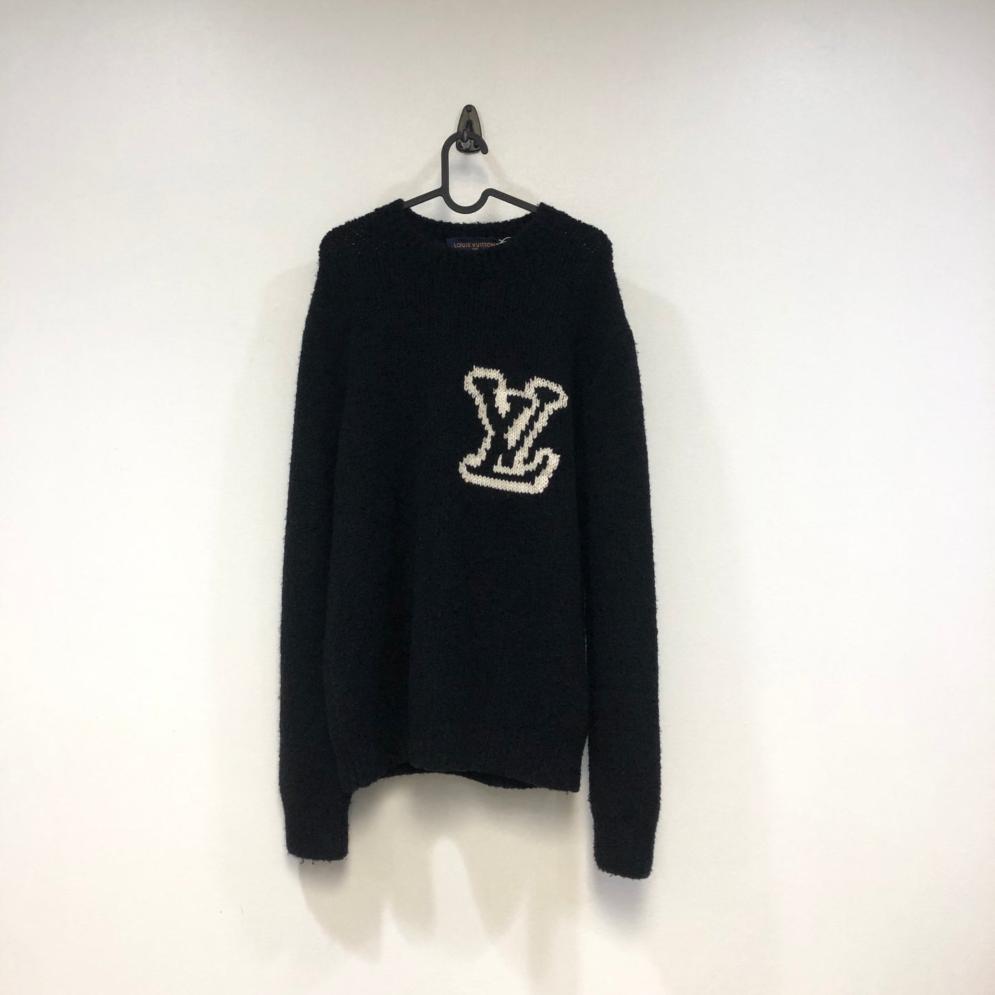 Louis Vuitton LV Logo Crewneck Sweater Size M Black