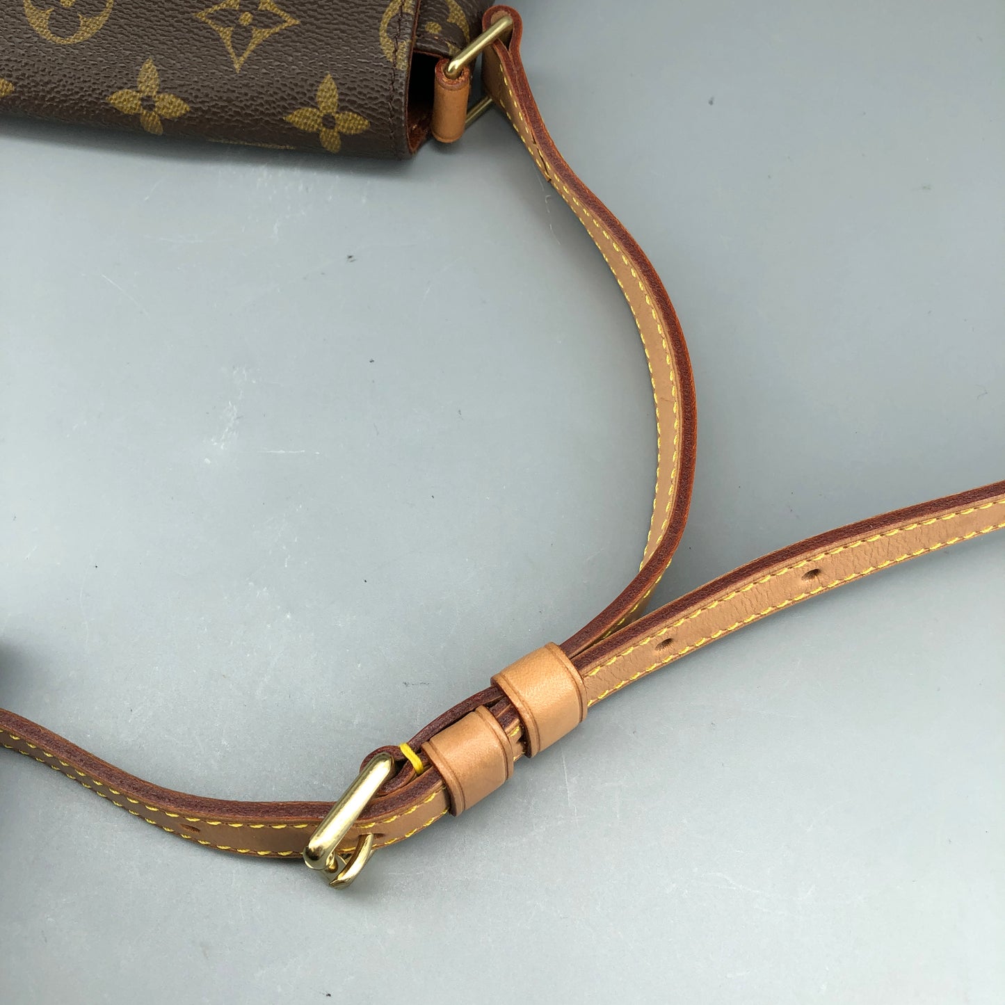 Louis Vuitton Monogram Musette Tango Crossbody Bag Brown