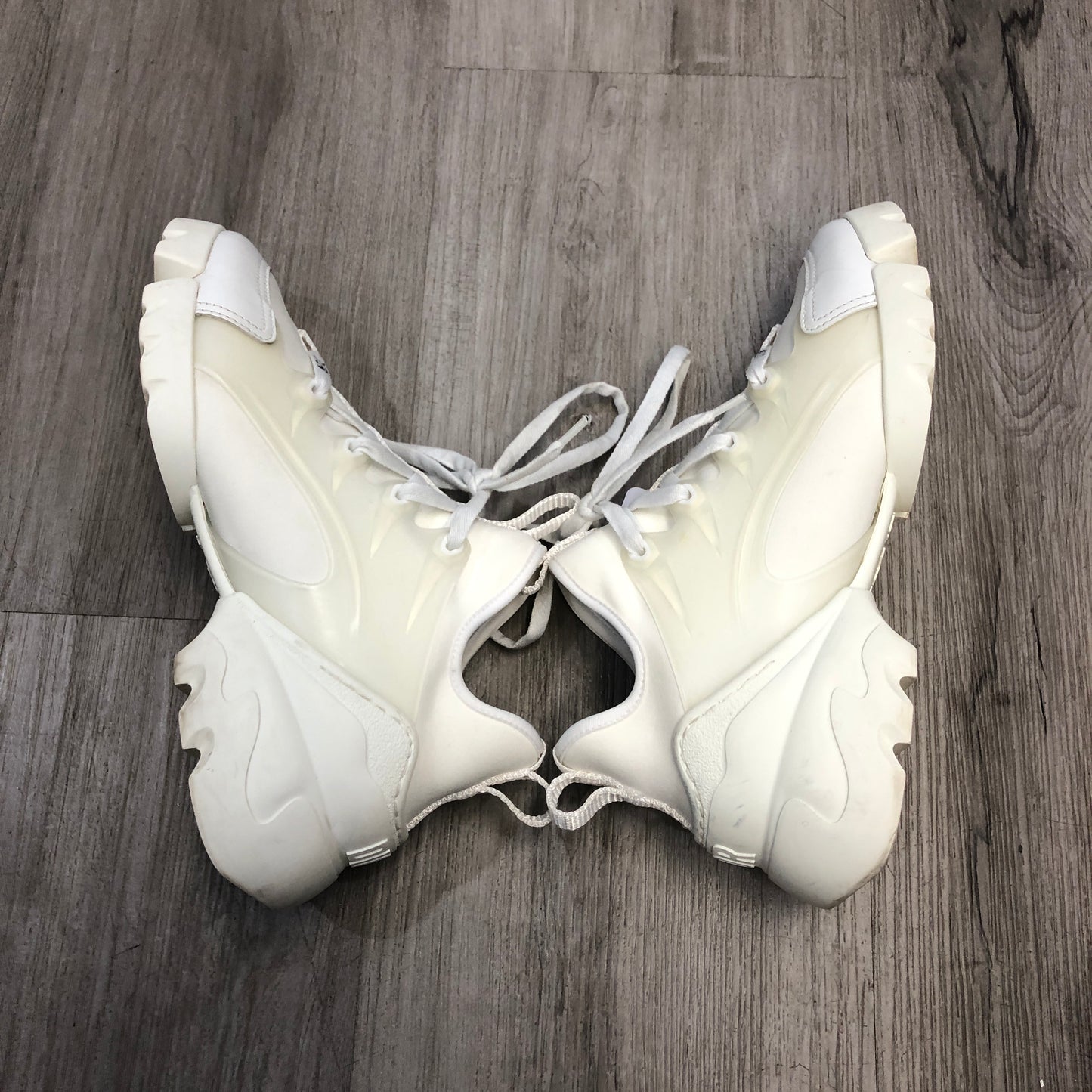 Christian Dior Women's D-Connect Technical Fabric Low Top Sneaker Shoes 35 White