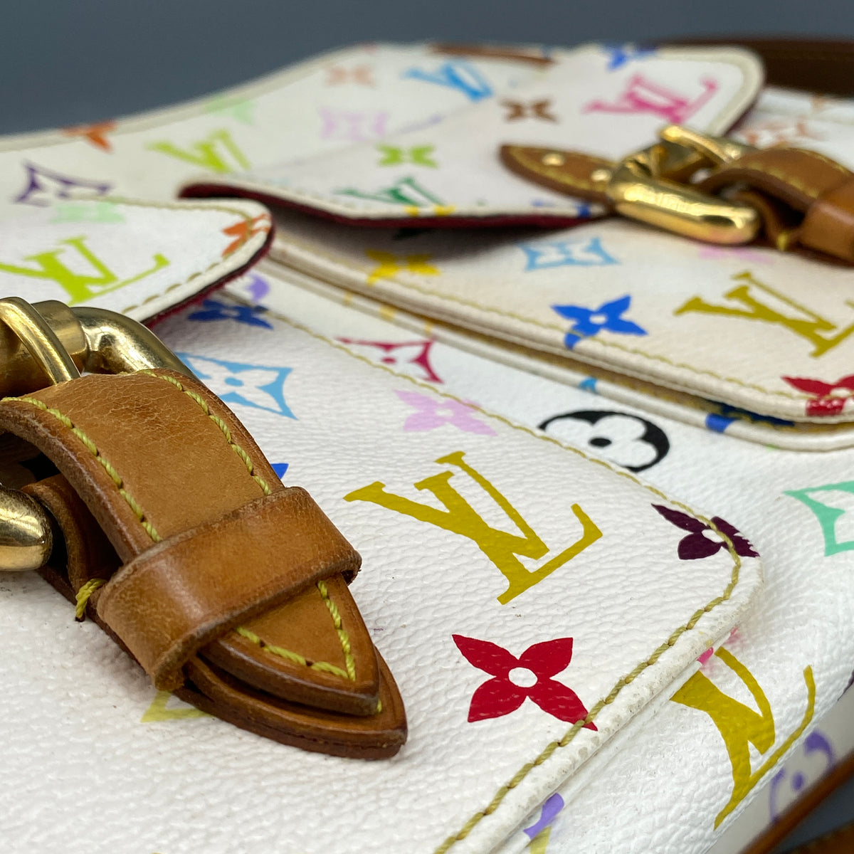 Louis Vuitton Monogram Multicolour Lodge White Shoulder Bag