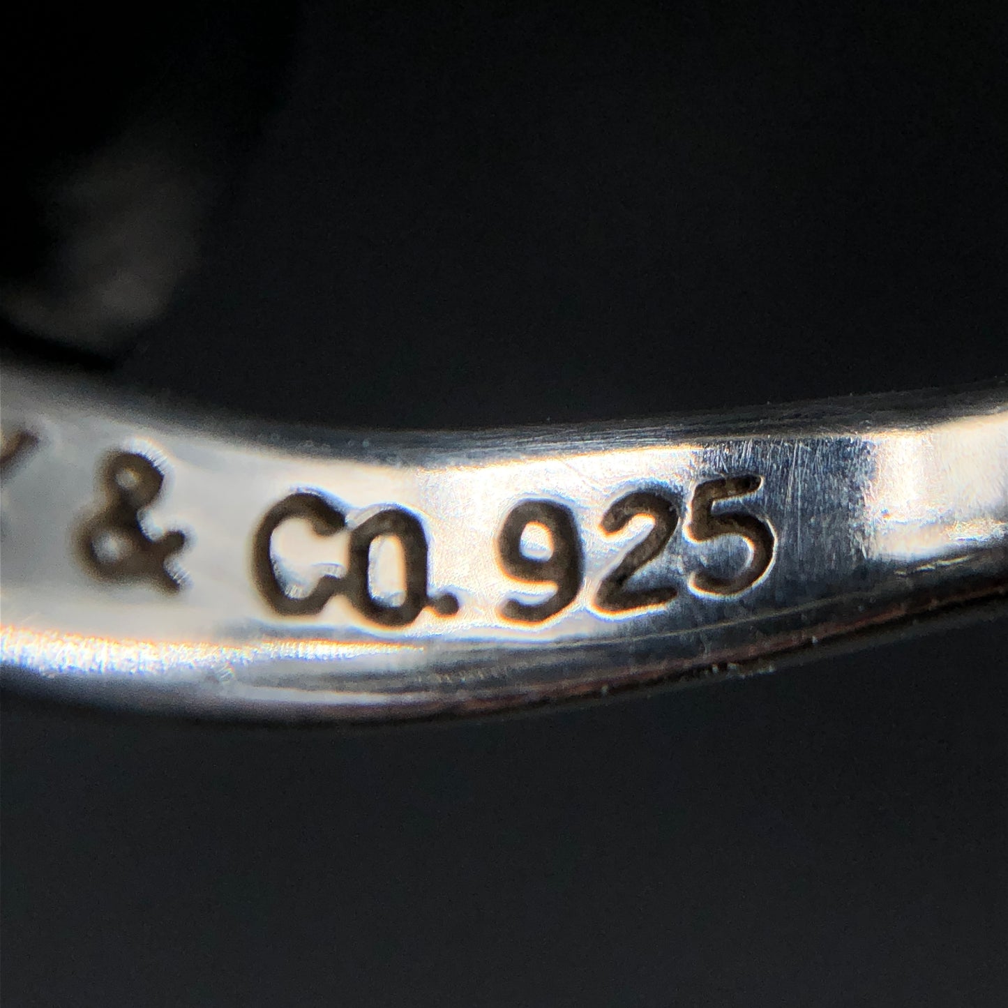 Tiffany & Co. Open Heart Ring 50mm 925 Sterling Silver