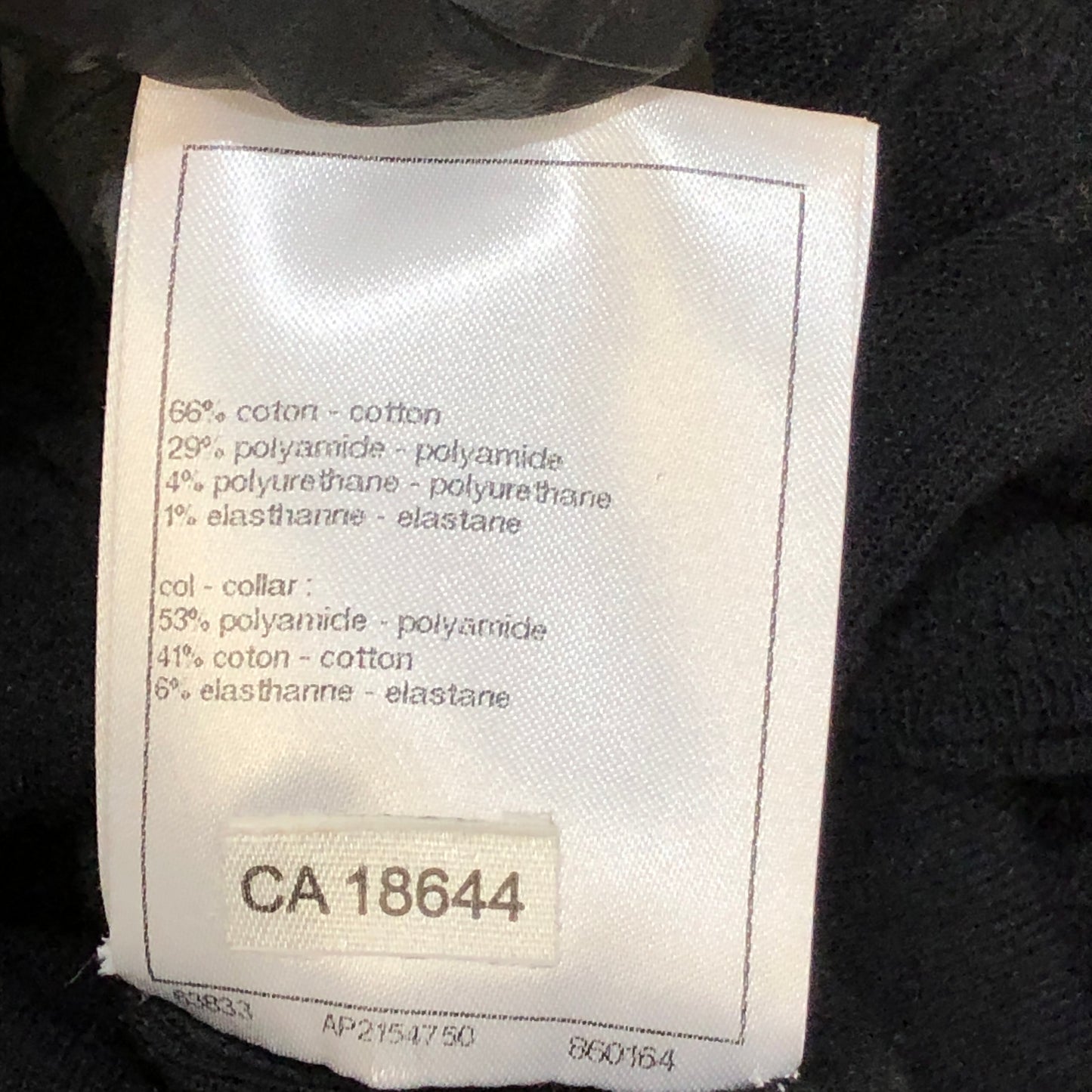 Chanel Black Knit Short Sleeve Top Size 36