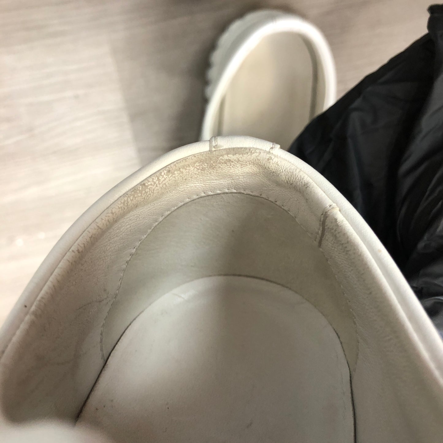 Hermes Women's White Leather Lace-Up Sneakers shoes 36