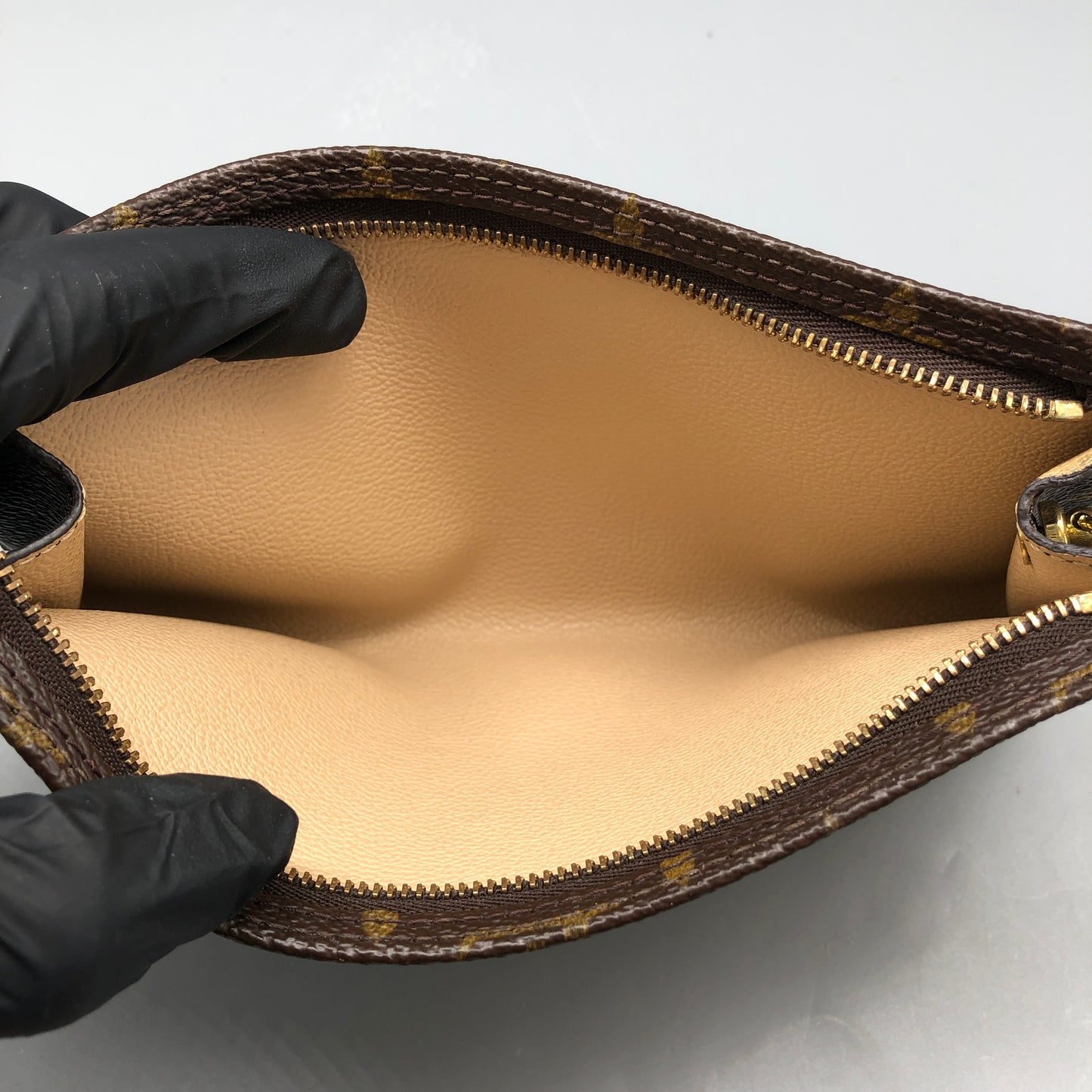 Louis Vuitton Monogram Zip Pouch / Wallet Brown