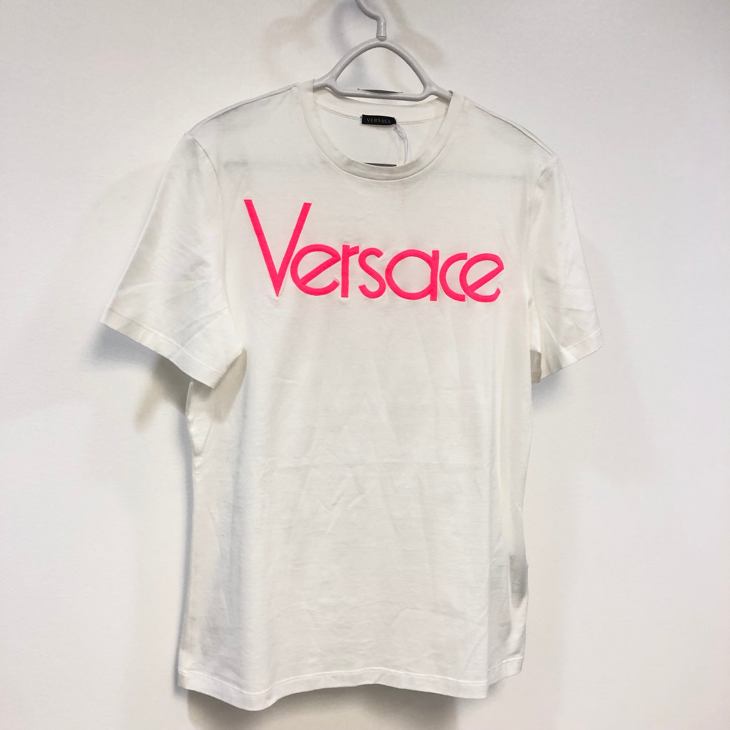 Versace White Logo Print T-Shirt