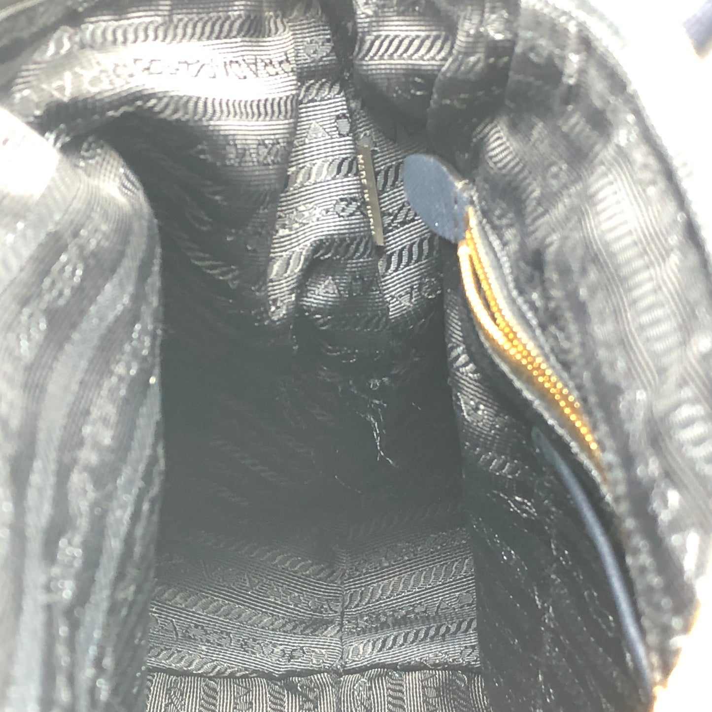 Prada Re-Nylon Tote Handbag Navy Blue