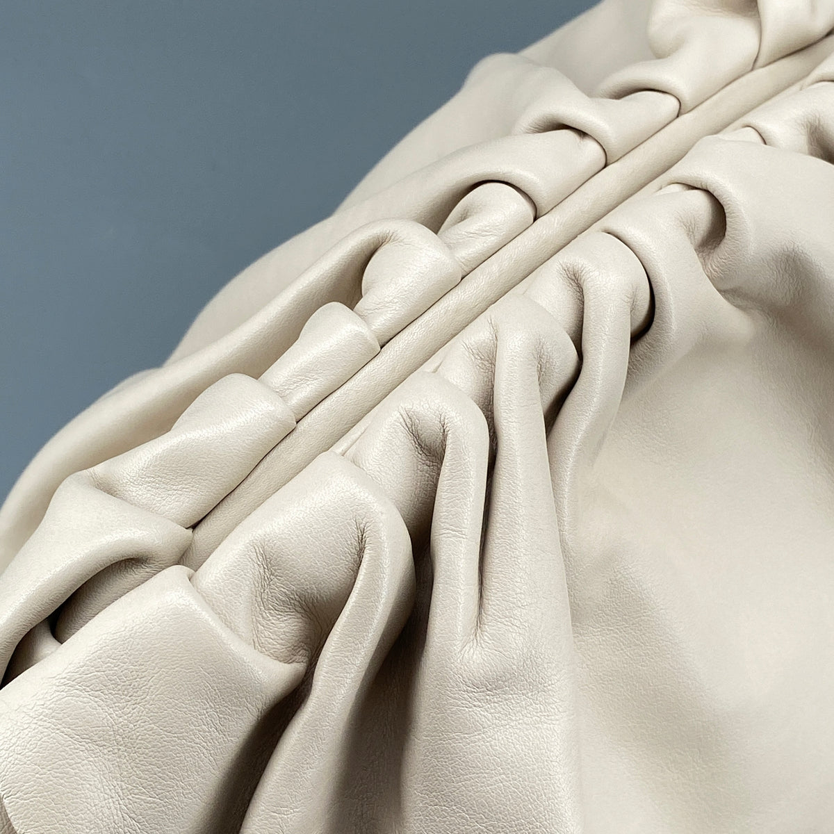 Bottega Veneta Pouch Bag Cream Leather