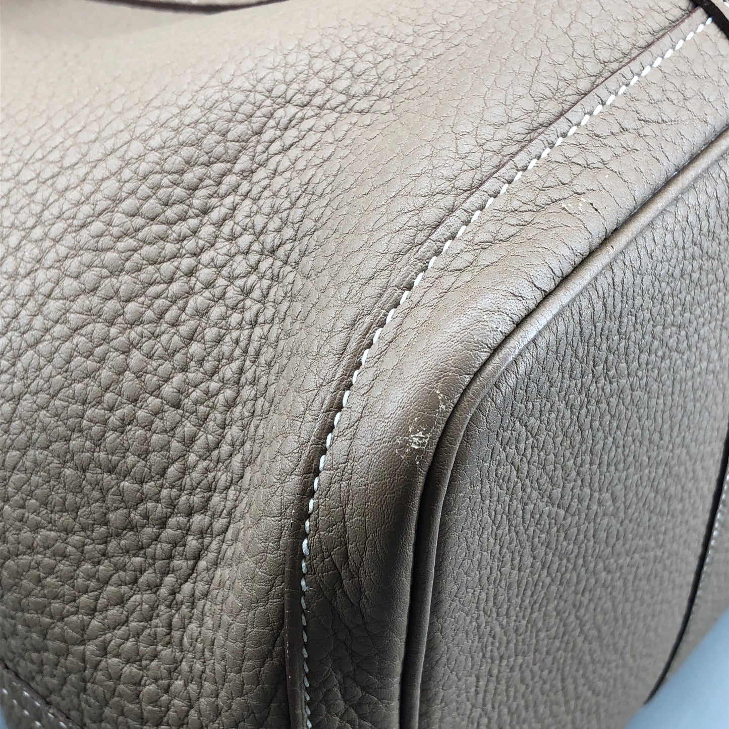 Hermes 2017 Taupe Garden Party 36 Tote Bag