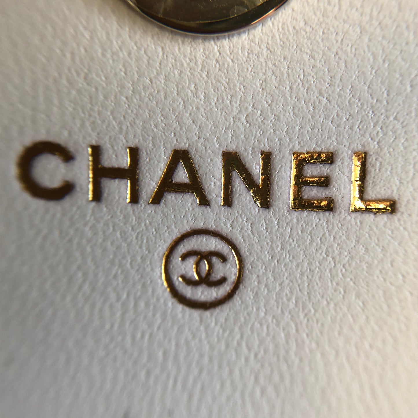 Chanel Mini Quilted Leather Chain Crossbody Bag cream
