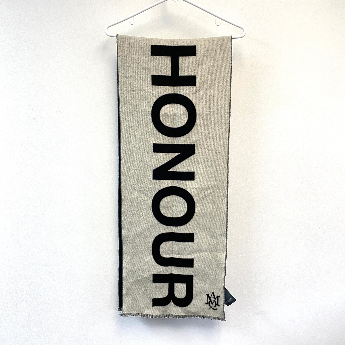 Alexander McQueen Dark Grey Wool Scarf