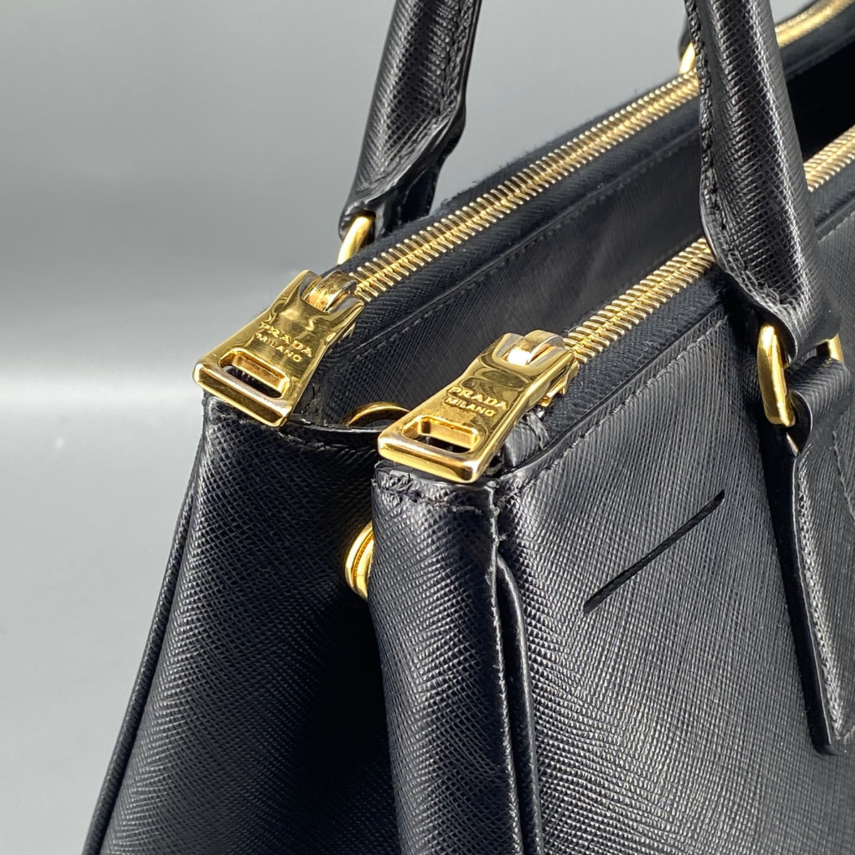 Prada Galleria Large  Bag Black Saffiano Leather