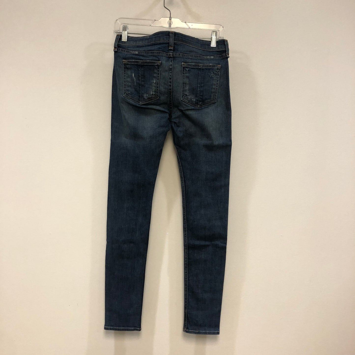 Rag & Bone Skinny Fit Distressed Jeans, Size 26, Blue