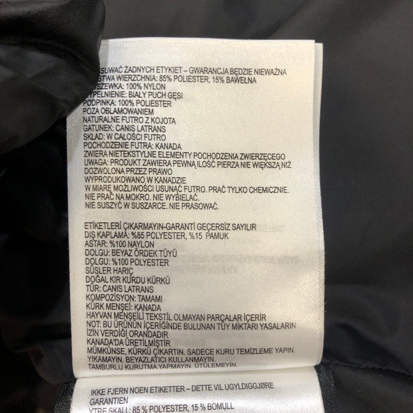 Canada Goose Long Down Parka Coat Size 2XS Black