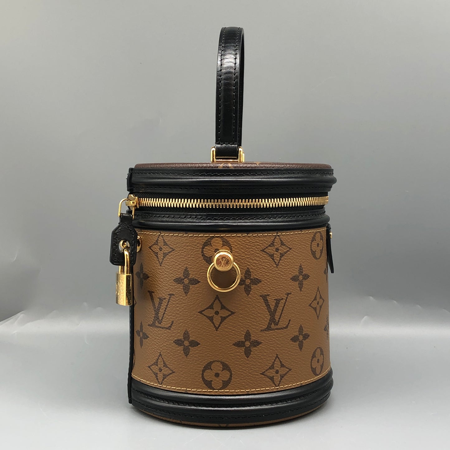 Louis Vuitton Cannes Monogram Canvas Bucket Bag Brown