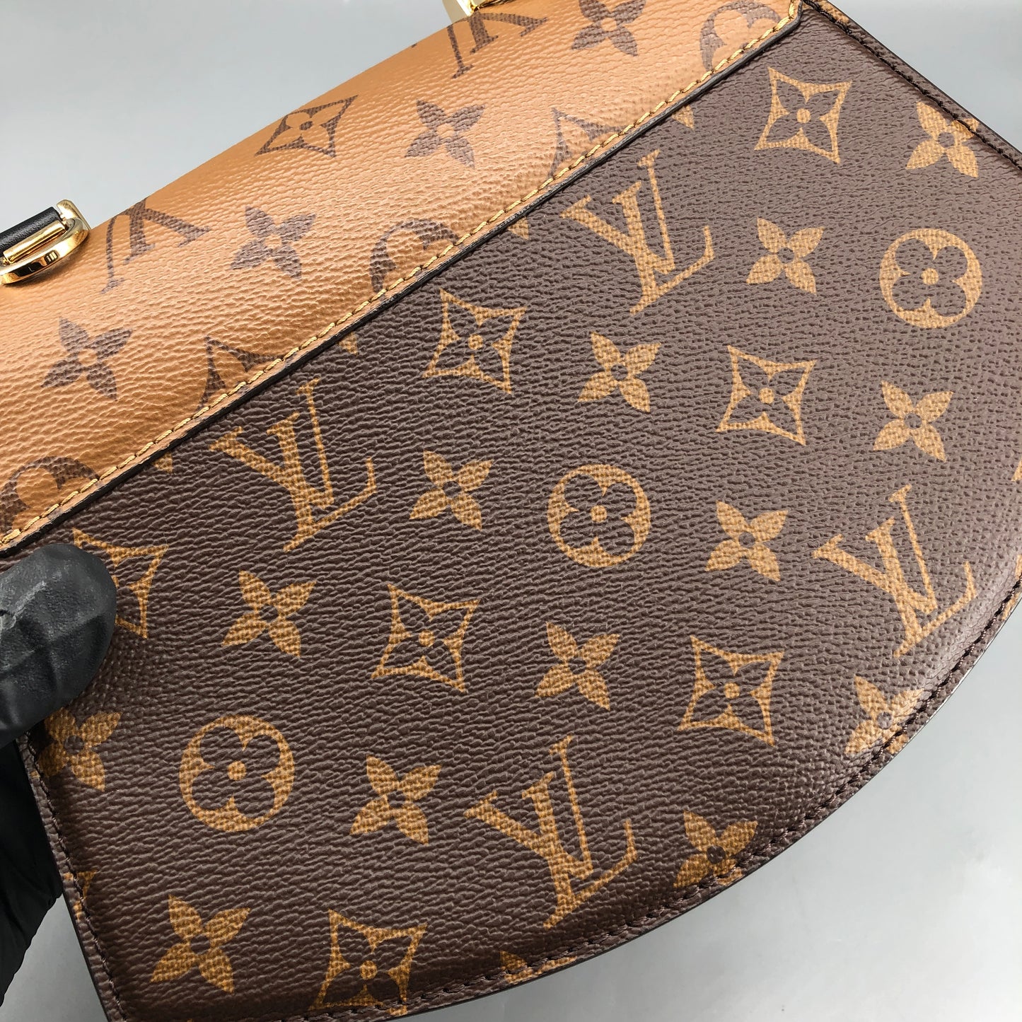 Louis Vuitton Monogram Reverse Tilsitt Bag Brown
