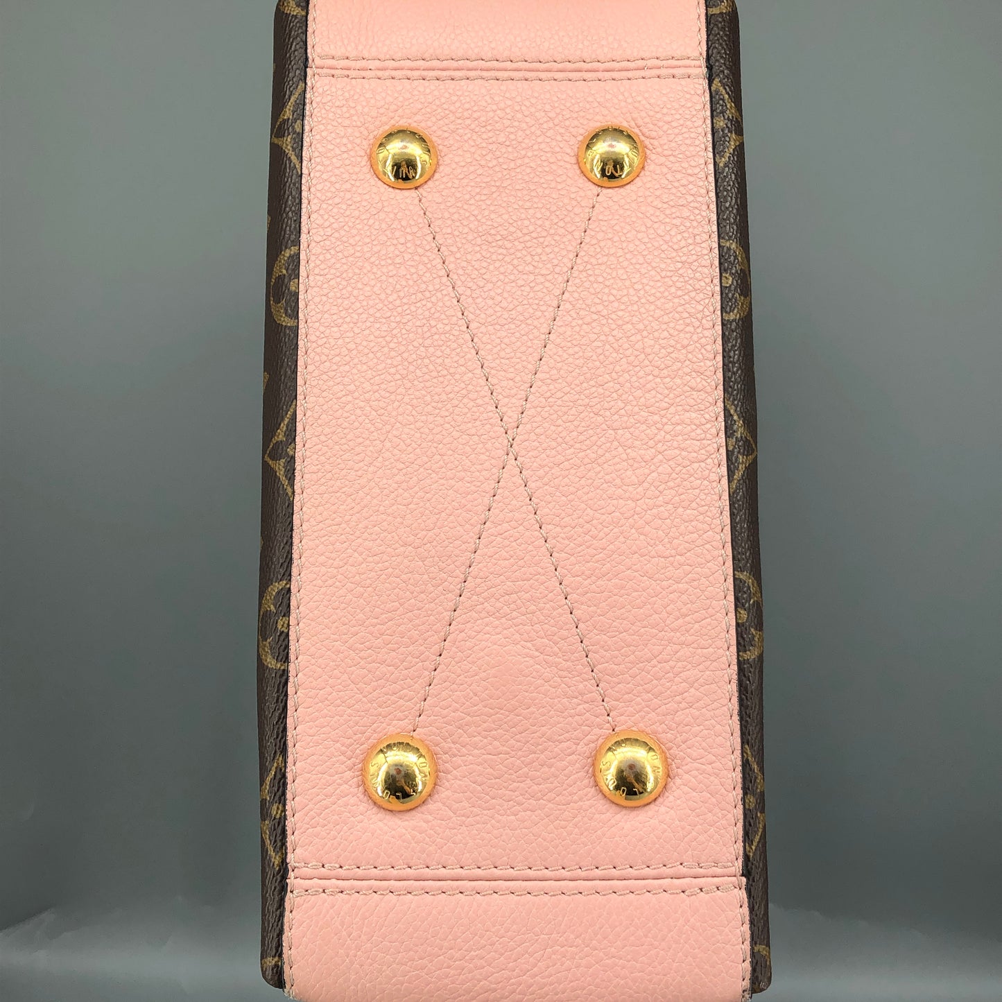 Louis Vuitton Brown Monogram & Pink Leather Chain Shoulder Bag