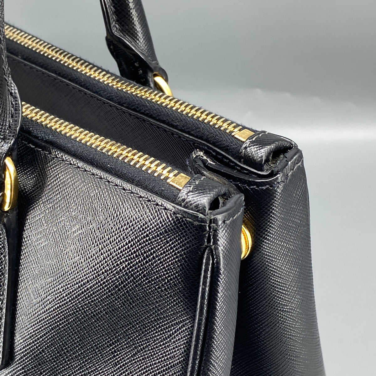 Prada Galleria Large  Bag Black Saffiano Leather