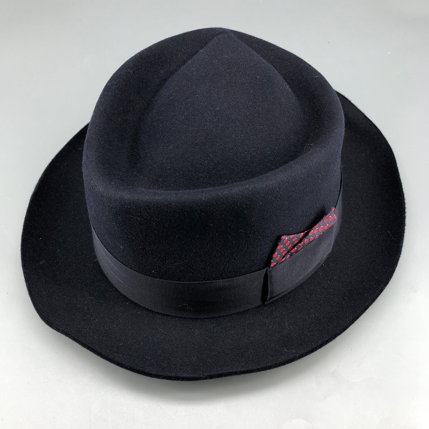 Hermes Navy Felt Fedora Hat Size 59cm