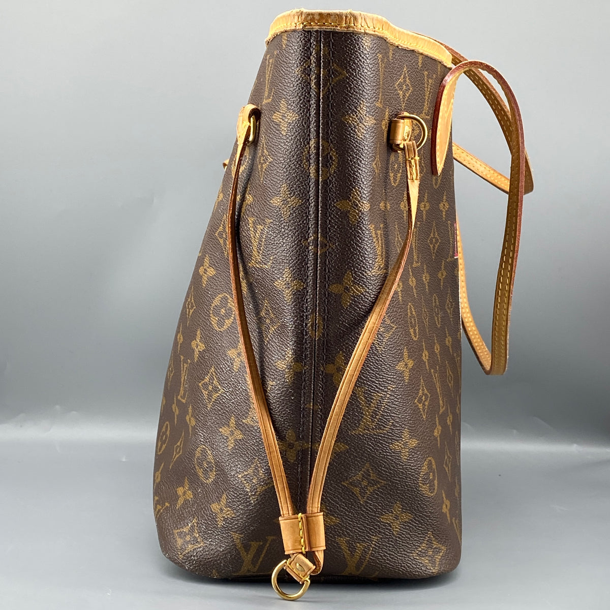 Louis Vuitton Monogram MM Neverfull Tote Bag Brown