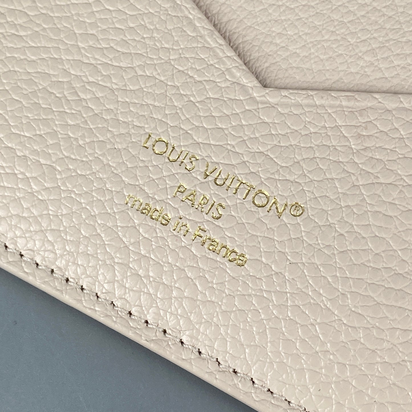 Louis Vuitton Cream Monogram Passport Holder