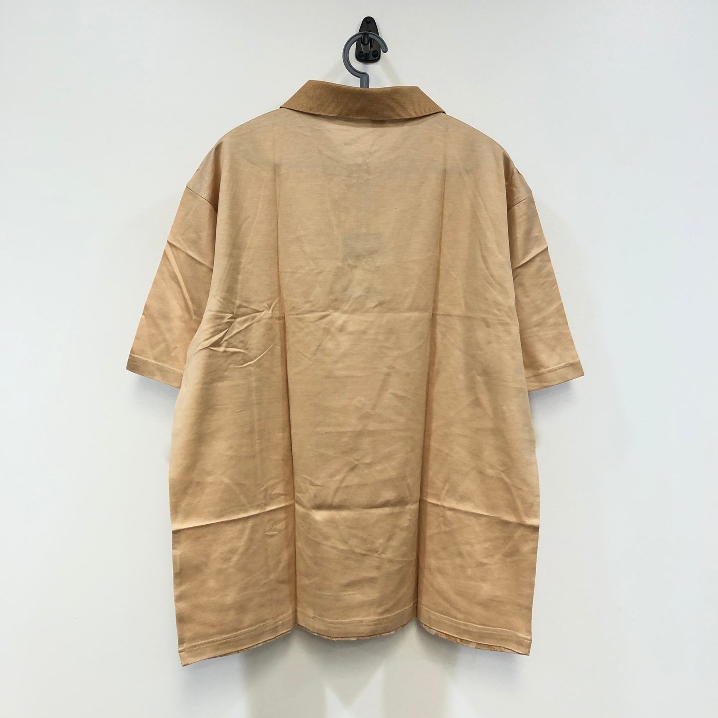 Balenciaga Pale Orange Allover Print Short Sleeve Polo Shirt Size 6